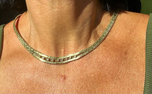 Karat gelbgold collier - karat,