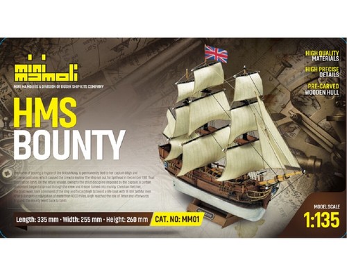 Mini mamoli segelschiff hms - mamoli,