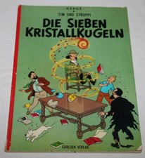 Tim und Struppi Die Sieben Kristallkugeln Carlsen Comic 1 Auflag 1970 TOP C0804