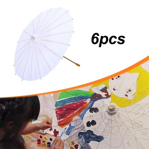Weiße papierschirme diy - 6x,