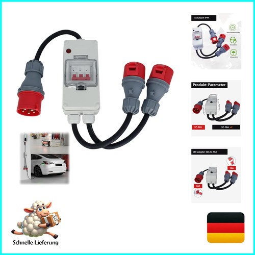 Cee adapter 32a auf - cee,