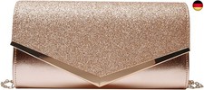 Milya Damen Glitzer Clutch