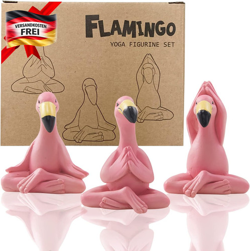 Miniature yoga flamingo - miniature,