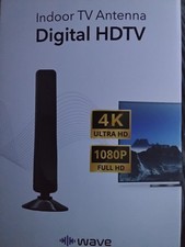 INDOOR TV ANTENNE DIGITAL HDTV 4K ULTRA HD 1080P von WAVE Neu in OVP