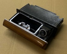 Mercedes W126 Aschenbecher Ascher Zebrano Holz Vorne mit Zigarettenanzünder