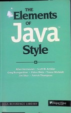 The Elements of Java- Style
