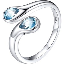 Verstellbarer Damenring Silber