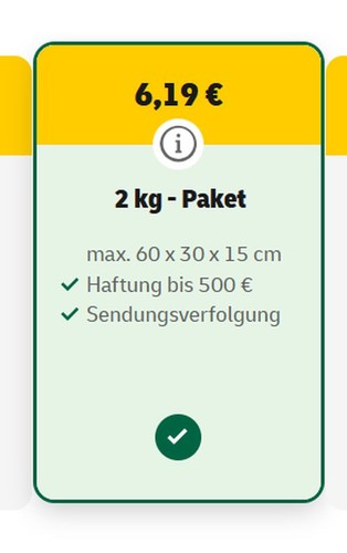 Stück dhl versandmarken 2 - 1,