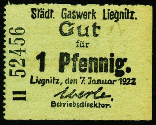 Liegnitz 1 pfennig - (legnica).,