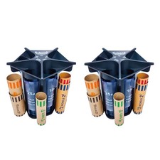 Münzzähler Münzsortierer Tube, 5-in-1 Kleingeldsortierer Münzorganizer, Kleingeld7468