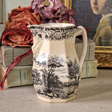 Mettlach oder Schramberg, Feinsteinzeug, Krug 20.JH.