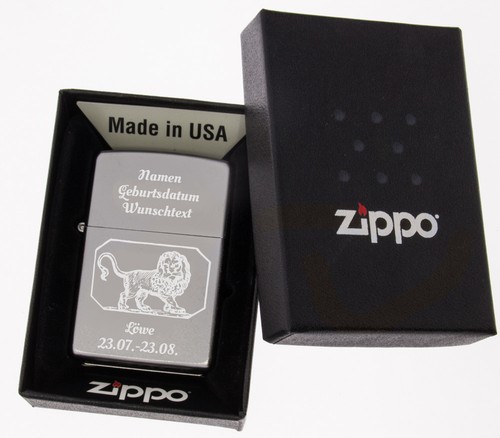 Zippo feuerzeug chrome satin - zippo,