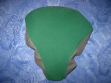 SATTELBEZUG GRÜN VINTAGE 60er 70er JAHRE SATTELSCHONER OMA OPA RAD NOS (RAD124)