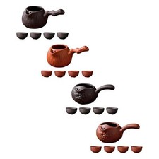 Keramik Teekanne mit Tassen