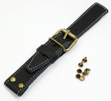 WW 20 22 24 26mm Vintage für feste Stege Fliegerband passt Laco Lange Lemania