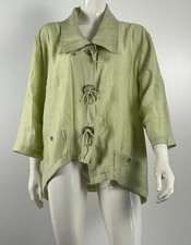 Damen Bluse/Jäckchen/Shirt/Hemd NESLAY pistaziengrün Einheitsgröße (max. Gr. 50)