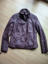 ESPRIT Jacke Neu Damen braun bordeaux Gr. 40 Kunstleder Biker