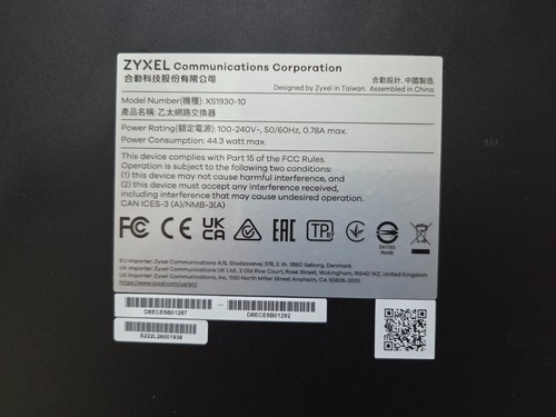 Switch zyxel xs1930 - switch, xs1930-10