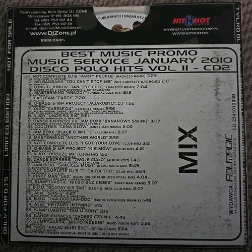 Best music promo - best, 01/2010