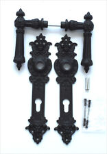 Antik Eisen Türbeschlag PZ 92 Türdrücker Türgriffe Türklinken Haustüre S111-4E