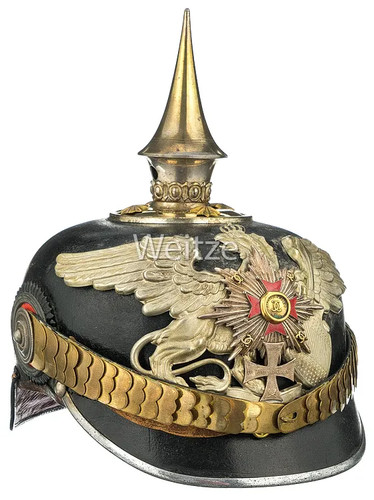 Baden pickelhaube für einen - pickelhaube,