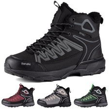 Winter Wanderschuhe Herren Damen warm gefüttert rutschfest  leichte Stiefel