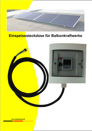 Einspeisesteckdose mit