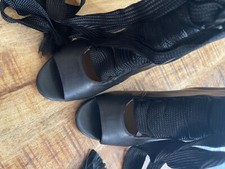 CHLOE Harper Dame Schuhe Sommer Stiefeletten Peep Toe Leder Gr. 38,5-38 wie neu