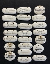 22 Porzellan Schilder Obstbäume und Pflanzen Garten Botanik Frühling