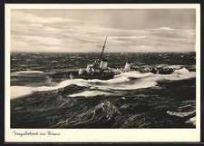 AK Torpedoboot im Sturm