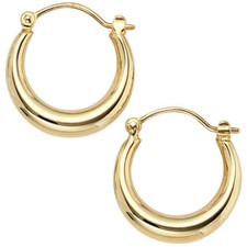 15.3mm hoop earrings domed 333