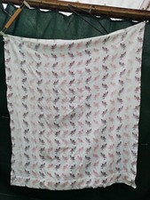 Frottee Vorhänge 2St. Weiss Rose Bordo Beige Badezimmer 