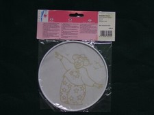 Seide Fensterbild,15 cm Durchmesser, Ponge/Habotai 8 Gutta Gold