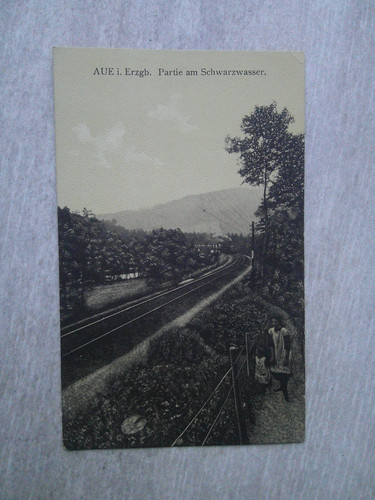 Aue erzgebirge eisenbahn - ak,
