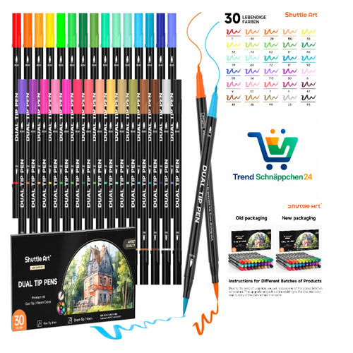Shuttle art dual brush pen - pen, set