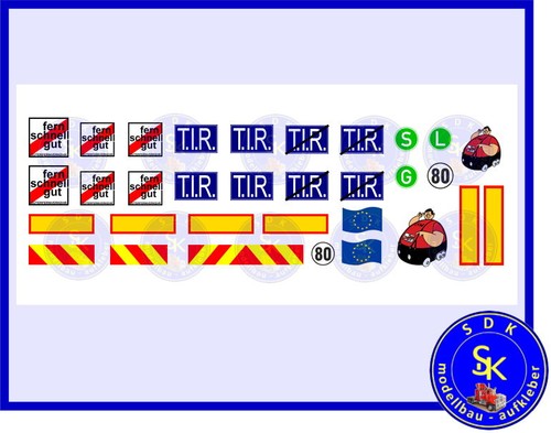 Lkw truck aufkleber set decals - lkw, aufkleber-set