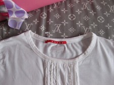 PRADA Original Longsleeve weiß superweich Sweatshirt Pulli BW Gemisch Gr.S 36 38