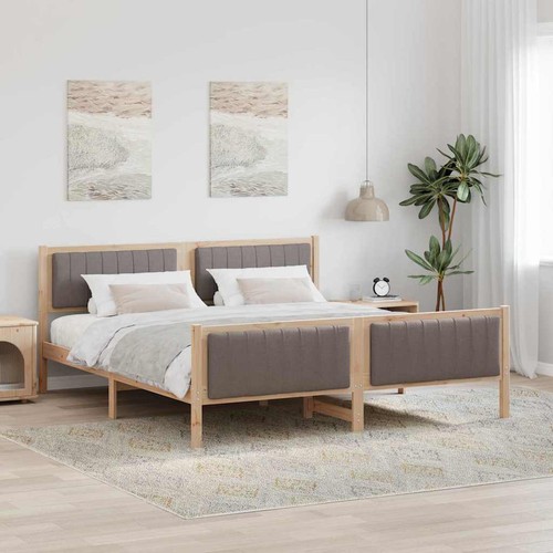 Vidaxl bettgestell braun und - vidaxl,