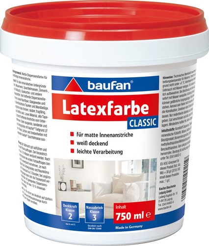 Baufan latexfarbe classic 750 - latexfarbe,