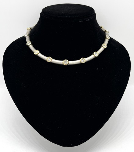 Modeschmuck collier bicolor - modeschmuck, collier,