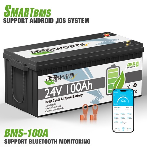 24v 100ah lifepo4 lithium - 24v,