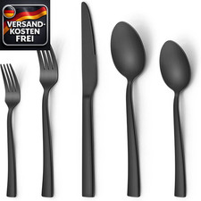 Besteck Set 30-teilig Schwarz