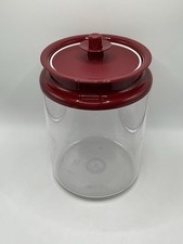 Tupperware Panorama 2,4 L Kaffeedose Bonbonglas Keksdose Vakuumdeckel Rot