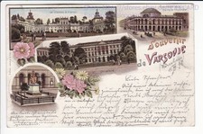 POLEN , LITHO SOUVENIR DE VARSOVIE , WARSZAWA , WARSCHAU , 1898