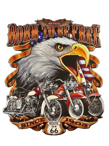 Blechschild born free - blechschild, to