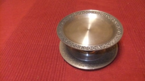 Schöne alte zinnschale mit - alte,