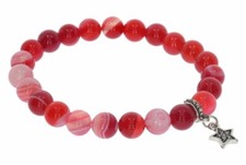 Achat rosa kugel - achat, armband