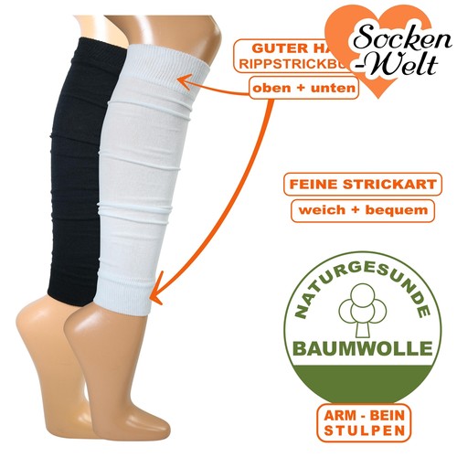 Baumwoll beinstulpen bzw - baumwoll,