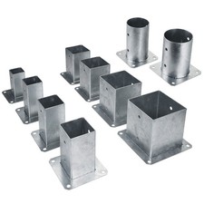 Pfostenhalter Pfostenträger Pfostenanker Bodenhülse Stahl Feuerverzinkt SOTECH