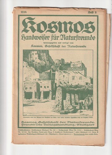 Kosmos 1924 adolf basler - kosmos,